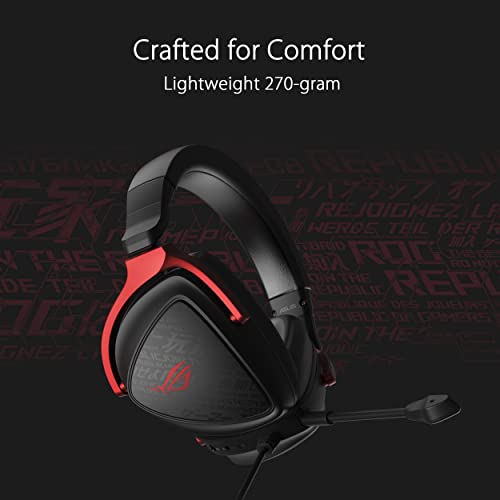 ROG Delta S Core, Cuffie da Gaming Cablate, Connessione con Cavo AUX 3.5, Audio Surround 7.1, Driver da 50 mm, Microfono adatto per Discord, Compatibile con PC, Telefoni e Console, Nere - Cuffia gaming - Immagine 3
