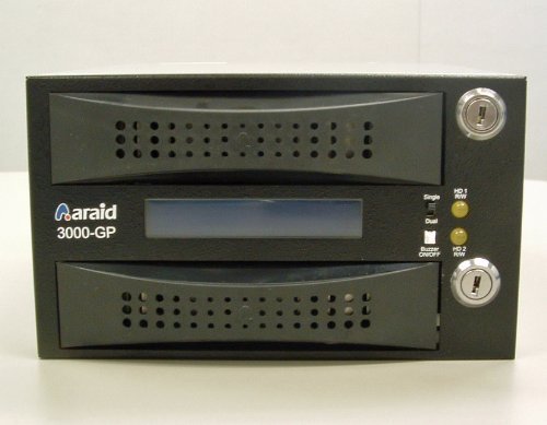 Accordance ARAID3000GP-A/P-B 2bays SATA to SATA LCD Internal Mirror Unit Plastic Tray Black