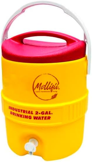 Beverage Cooler, 2 gal., Yellow