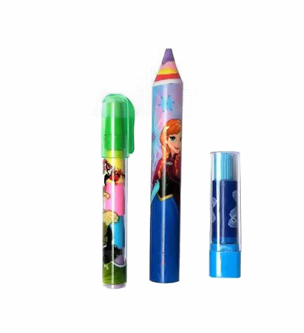 pmw Combo Eraser 1 Lipstick, 1 pop up and 1 Long Pencil Shape Eraser