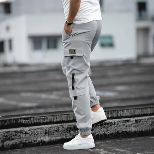 Cargo Pants for Men Relaxed Fit Lightweight Joggers with Pockets Tapered Casual Mencomfy Travel Lounge Chinos Pants3