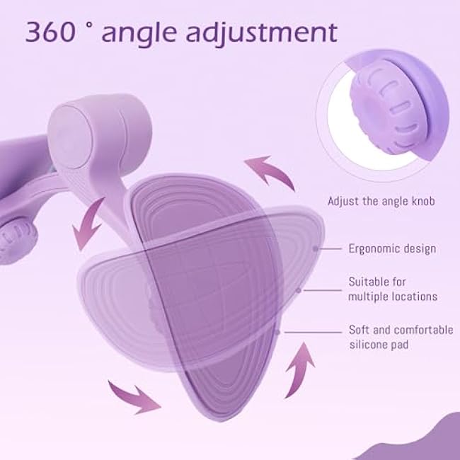 Thigh Master Pelvic Floor Exercise Devices and Inner Thigh Trainer for Women - Kegel Exercise Equipment for Home Use (Violet)