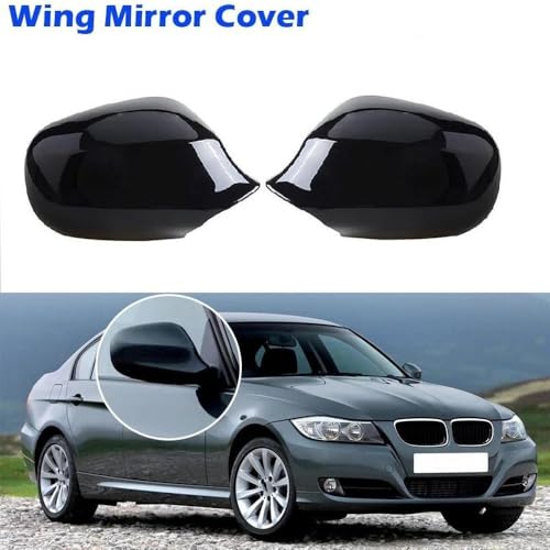 Couvercle de rétroviseur droit pour BMW E90 E91 LCI 2008-2012 noir - 2