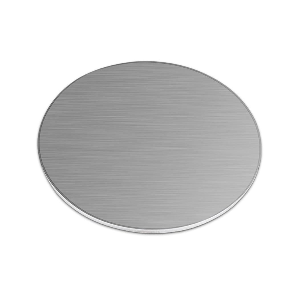 1 piastra rotonda in acciaio inossidabile 201 - Lamiera circolare resistente da 1 mm di spessore for progetti fai da te e decorazioni for la casa(Dia 250mm)