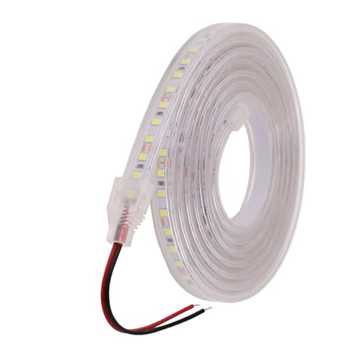 GQL 24V DC LED Strip Light, IP67 Waterproof, SMD 2835 120LEDs/m, Indoor Outside Decor Rope Light Ribbon (Cold White, 0.5m)