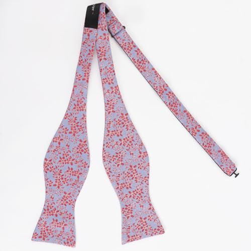 Image of Alizeal Mens 2pcs Floral Pattern Bow Tie Set