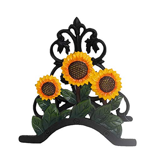 Lisansang Hose Rack Heavy Duty Cast Iron Garden Hose Holder Wall Mounted Hose Rack, Hose Hanger Antique Garden Garden Hose Storage (Color : Multi-colored, Size : 20.5x12.8x21.5cm)