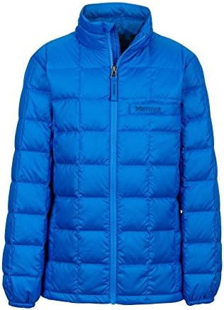 Marmot Ajax Boys' Down Puffer Jacket, Fill Power 600, Cobalt Blue, Medium