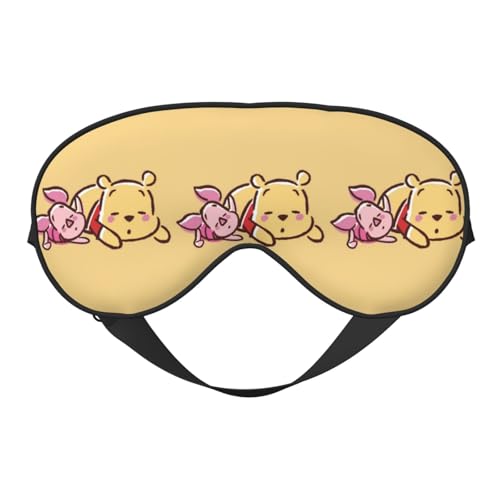 くまのプーさん 睡眠用 遮光 目隠し 可愛い 安眠 快眠 軽量 キャラクターズ グッズ ポーチ付き ケース付き 自由調整可能 子供 男の子 女の子 ds116