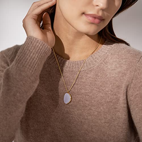 Skagen Women's Sea Glass Gold Tone Necklace, Pink & Gold #TOP3
