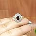 Natural Top Quality Red Garnet Gemstone 925 Sterling Silver Handmade Design Cut Stone Statement Ring Jewelry Gift for Her (6.5)
