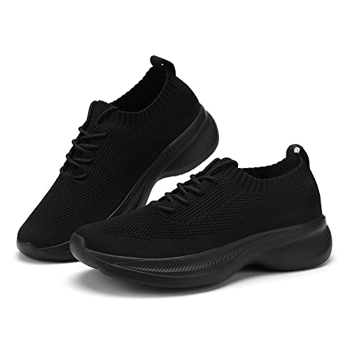 Image of Casbeam Mens Running Shoes Comfortable Lightweight Breathable Walking Shoes Lace-up Shoes Mesh Workout Casual Sports Shoes