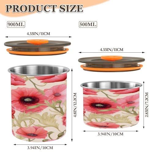 Envase de café ATTX acero inoxidable 500ml sellado hermético miniatura 2