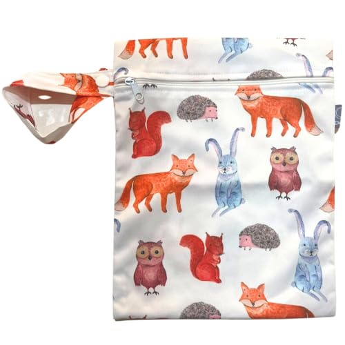 Saco Impermeável Para Roupas Molhada Baby Kit 2 unds Animais