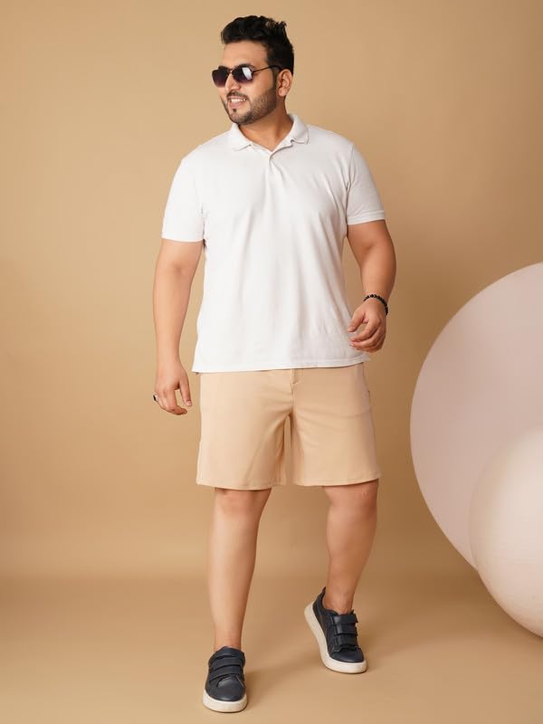 Image of OOMPH! Men's Short for Summer | Stretchable Fabric | Breathable & Lightweight | Casual Lounge Short with Elastic Waistband & Drawstring