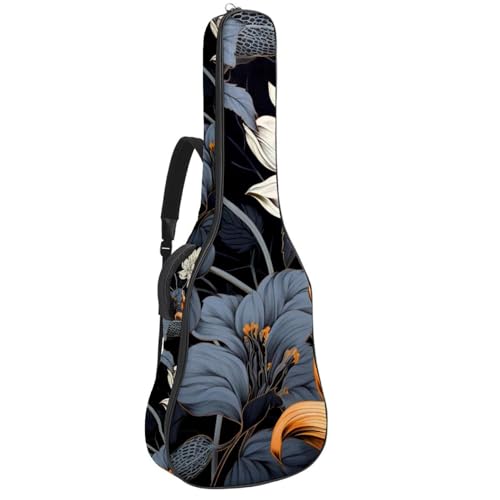 Sac pour guitare étanche évite rayures et humidité à fleurs
