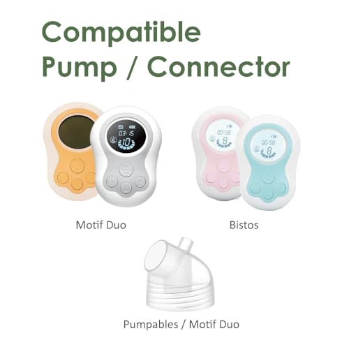 Image of Maymom Backflow Protector Compatible with Motif Medical Duo Double Pumping Kit and Pumpables Milk Genie Plus Double Electric Breast Pump. Replacement for Motif Duo Diaphragms; 2pc /pk