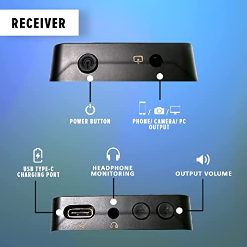 Image of Xtreme Acoustics XAWLGK1 2.4GHz Wireless Mic Single Channel with 3 Level Noise Cancellation, Direct Music Bluetooth Streaming forMobile Video Recording, Youtubers Live Streaming, Karaoke Singing