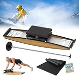 【Entraînement silencieux et gain de place】Ce simulateur de ski d'intérieur fonctionne à seulement 40 dB et dispose d'un cadre mural de 130 cm, transformant n'importe quelle pièce en zone d'entraînement de ski