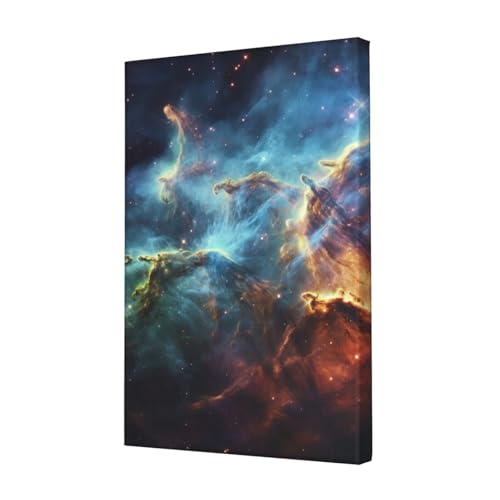 Univers galaxie espace impression HD toile 30x45cm poster mural déco salon