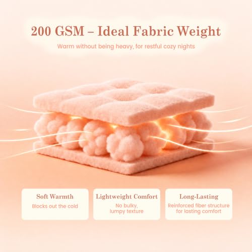 Image of Viviland Plush Microfleece King Bed Sheet Set, Coral Pink