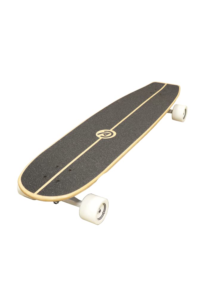 Coasto Longboard Azur 36'' Skateboard Balade Carving Dancing Freeride Cruiser Tout Terrain Bleu