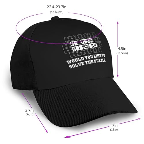 Hilarious Fortune Wheel Go Fuck Yourself Graphic Bonnets Curved Brim Mesh Baseball Cap Casual Sun Hat Unisex2
