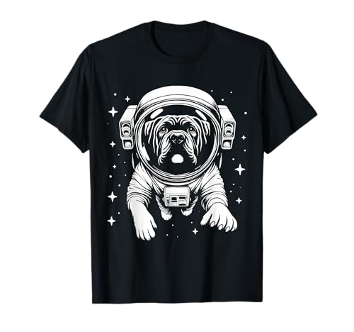 Dog Dad Mom Space - Astronauta Cane Corso Camiseta