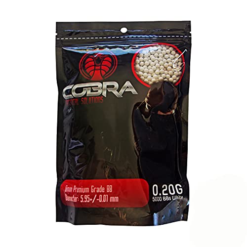 Cobra Tactical Solutions 5000 Stück Airsoft BB 0,20g - Softair Kugeln 6mm - 0.2g BBS, 5000 BBS, 5000 STK 0.2g BBS Cover