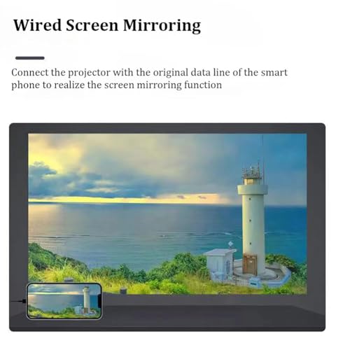Mini projecteur LED G320 compatible smartphone et USB 1080P - 6