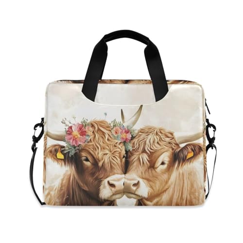 Funda para Portátil Alaza Two Highland Cows 13-15.6 pulg miniatura 1