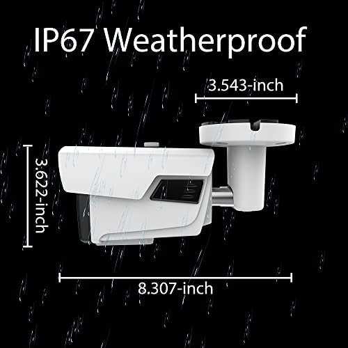 Honic Clear Night Vision 5Mp Tvi/Ahd, 4Mp Hdcvi 2.8-12Mm Manual Zoom Bullet Cctv Security Camera, Outdoor Ir Waterproof Hybrid Surveillance Analog Camera #TOP4