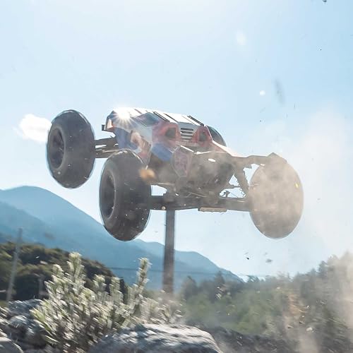 Image of ARRMA RC Truck 1 /8 KRATON 4X4 6S BLX BRUSHLESS V6 Speed Truck RTR (Lipo Battery and Charger Not Included) (Blue /Red), ARA8608V6T4