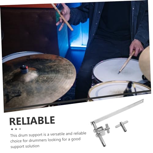 Abrazadera ajustable para cowbell y bombo, soporte metálico versátil para percusión, para fijar cowbells y tambores de forma segura en ensayos y presentaciones miniatura 3