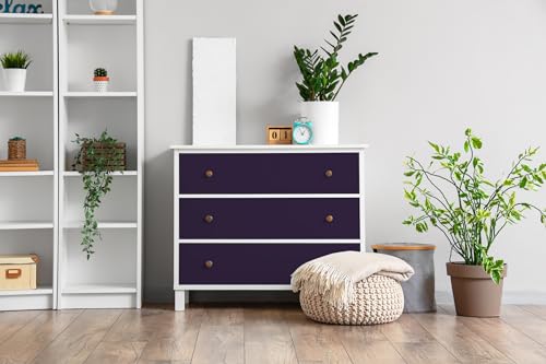 Papel Pintado para Muebles Autoadhesivo Wallfluent Mate Púrpura para Cubrir Daños 3