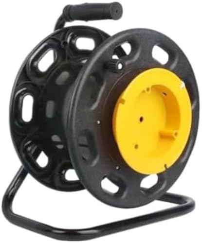 Zxyler 空のケーブルリール ケーブルホルダー 電源コード整理用 ヤード/トレーラー/ヨット/芝刈り機対応 ブラック