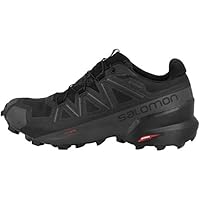 Salomon Men's Speedcross 5 GTX trail running and hiking shoe, Black/Black/Phantom, 11.5 US