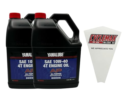 Aceite Motor 4 Tiempos 10W40 Cyclemax 2 Galones con Embudo