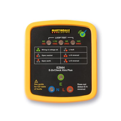 Martindale EZ664 Socket Tester Kit with Earth Loop Test, Reddish-Maroon - Image 2