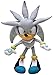 APcjerp Peluche Juguete 32 cm 12.5 Plata Sonic Peluche Super Sonic The Hedgehog Toys Sonic Tails Relleno Muñecas Rellenas Hslywan