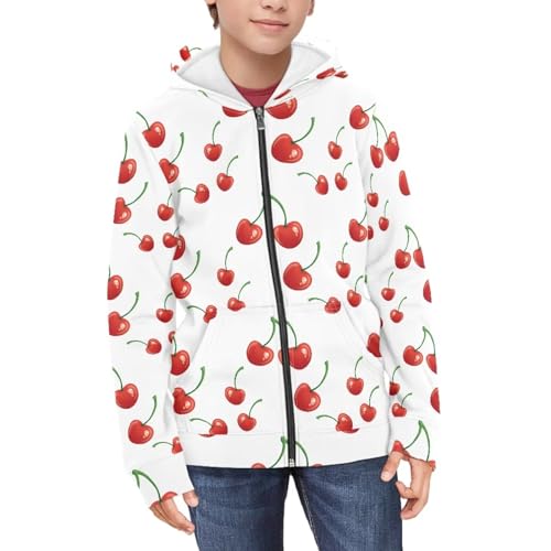 Hawapod Sweatshirt Winter Warm Outerwear Long Sleeve Zip Up Hoodie For Girls Boys 6-16 Years3