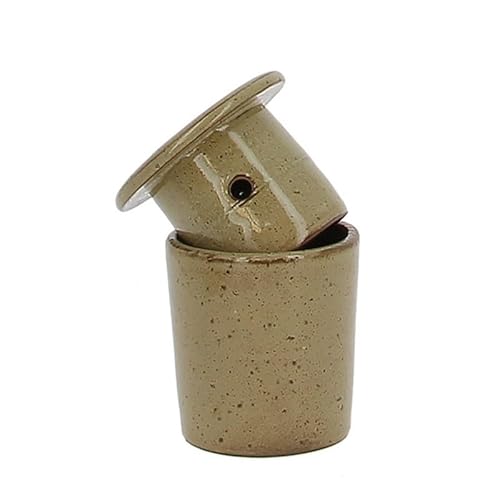 Poterie Turgis - Beurrier à eau en grès beige 105g - Made in Calvados