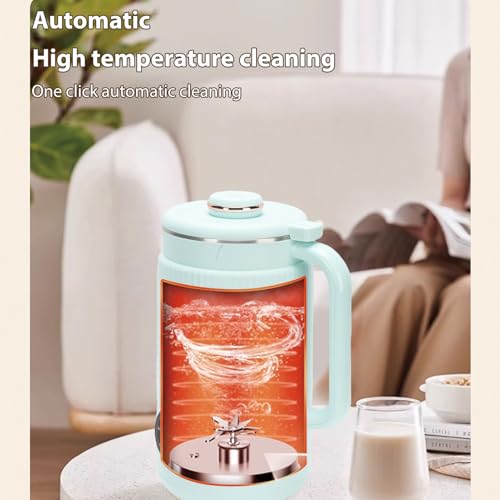 Irishom Nussmilchmaschine, Automatische Mandelmilchmaschine für selbstgemachte Pflanzenmilch, Hafer, Soja, milchfreie Getränke, 8 Stunden Warmhaltefunktion und Selbstreinigung (Grün)