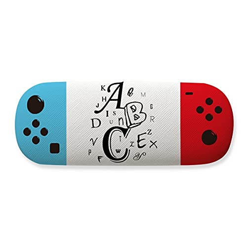 Étui à lunettes ABC rigide imprimé alphabet pour la protection quotidienne