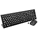 V7 CKW200ES Ensemble Clavier et Souris Sans Fil Disposition Espagnole (ES, Sans fil, Media-Hot-Keys, USB Nano-récepteur), Noir