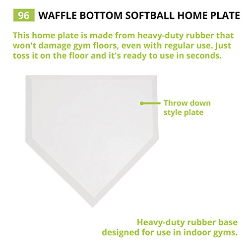 Champion Sports-96 Heavy-Duty Rubber Home Plate, White 16" x 17" x 1" by Champion Sports - Image 3
