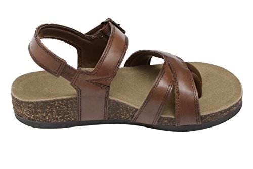 Wellrox Women's Santa Fee-Maddie Brown Casual Sandal 6