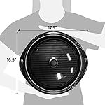 Elite Gourmet EMG-980B Smokeless Electric Tabletop Grill Nonstick, 6-Serving, Dishwasher Safe Removable Grilling Plate, Grill Indoor, Tempered Glass Lid, Adjustable Temperature, 14" Black - Image 5