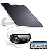 REOLINK Argus 4 Pro 4K Solar Security Cameras Wireless Outdoor, 180° Dual-Lens 8MP Camera for Hom...