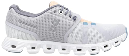 On Women\'s Cloud 5 Push, Glacier/Undyed White, 9 Medium US